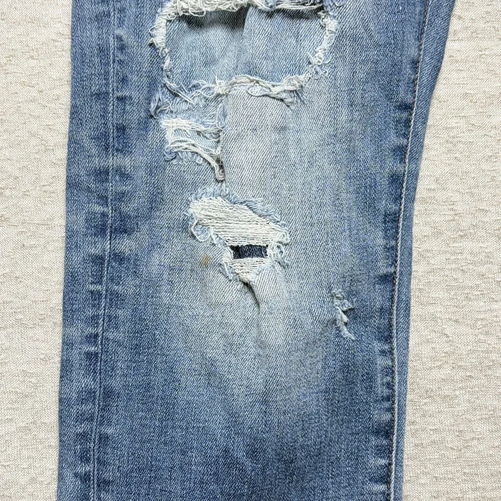 American Eagle Mens Slim Distressed Jeans 36x32 Blue Airflex+ Temp Tech Ripped
